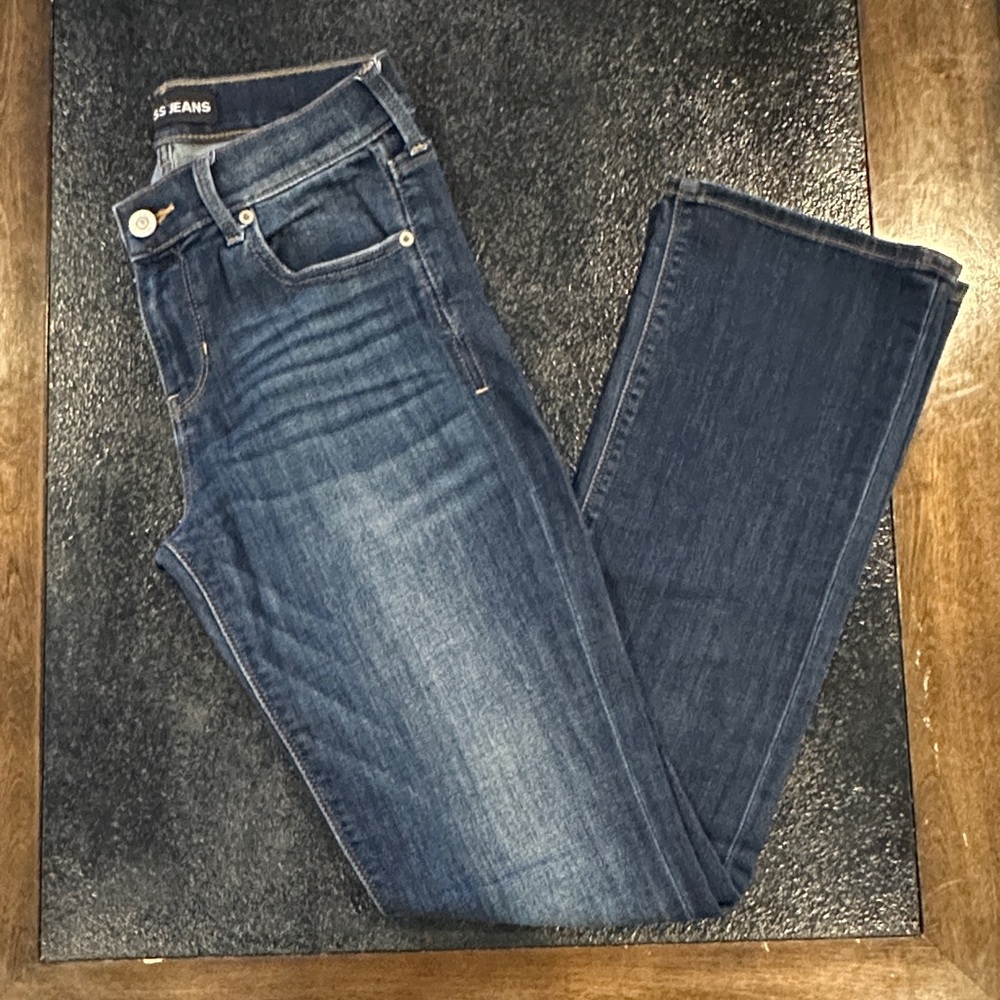 Express | Dark Blue Straight Leg Jeans | 2R (30x31.5)